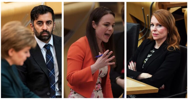 Los tres candidatos para suceder a Nicola Sturgeon.