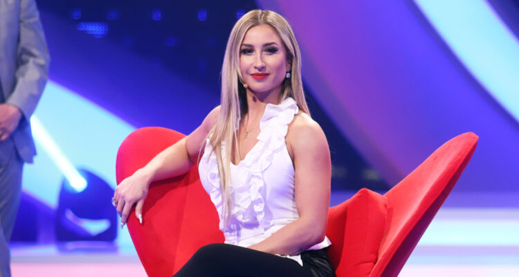 La fisicoculturista Nicole “Luli” Moreno en el programa Juego Textual, ahí descartó hablar de la detención de su hijo.