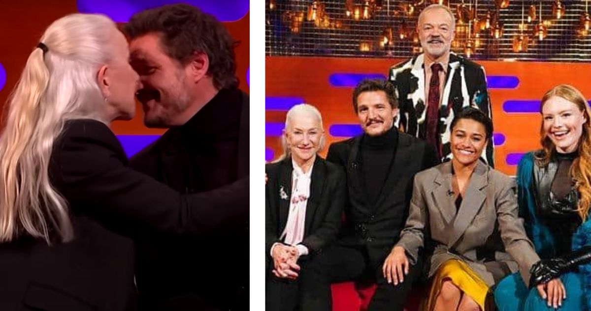 Pedro Pascal tuvo un exitoso paso por The Graman Norton Show donde compartió con Helen Mirren