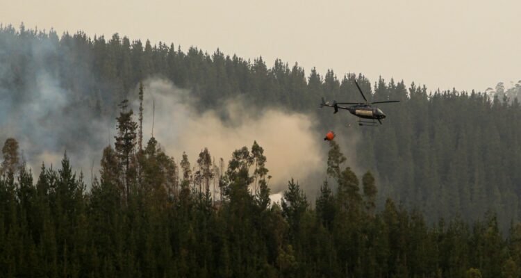 Piloto español denuncia que dueños de piscinas no los dejan sacar agua para combatir incendio en Yumbel