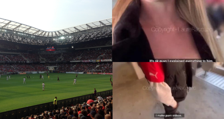 Graban escena porno en estadio
