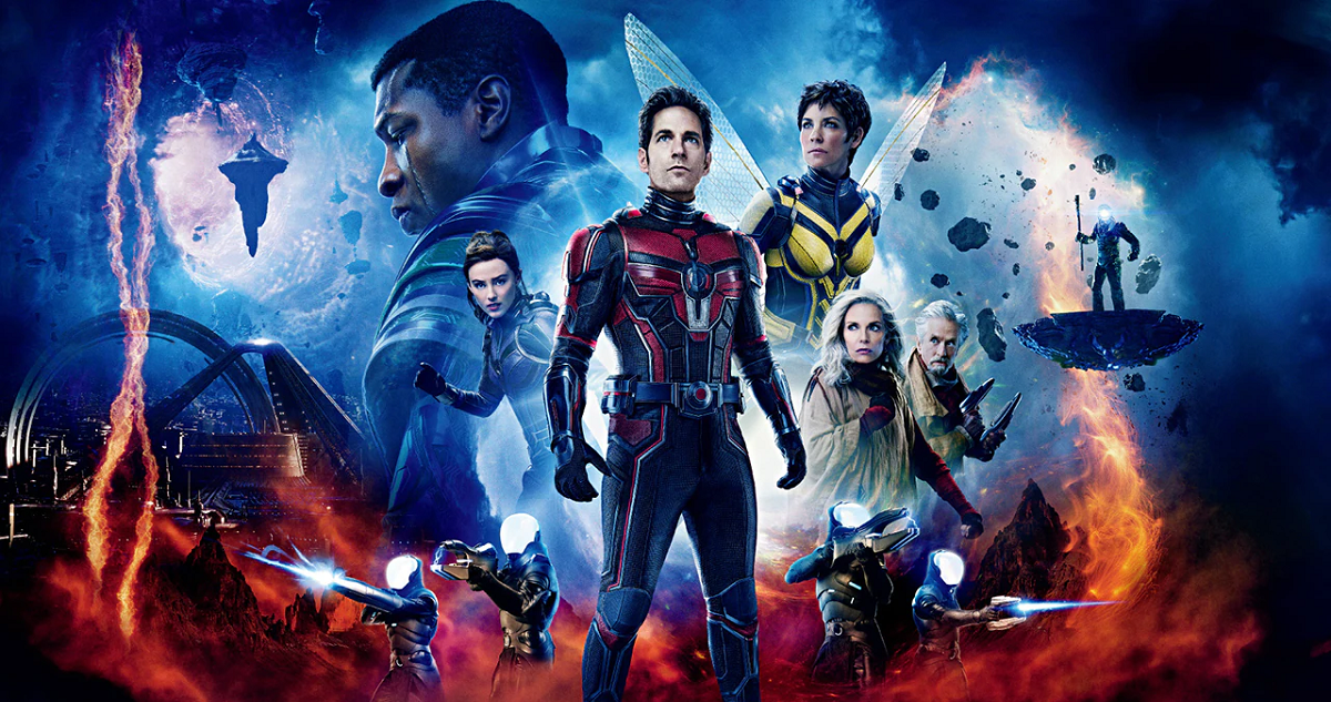 Un poster promocional de Ant-Man & The Wasp: Quantumania.