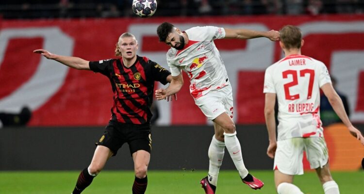 Leipzig y Manchester City igualaron en intenso duelo de Champions League.