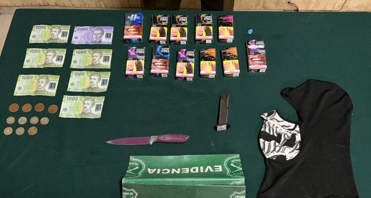 Tres detenidos luego de persecución por robo en servicentro de Pedro Aguirre Cerda