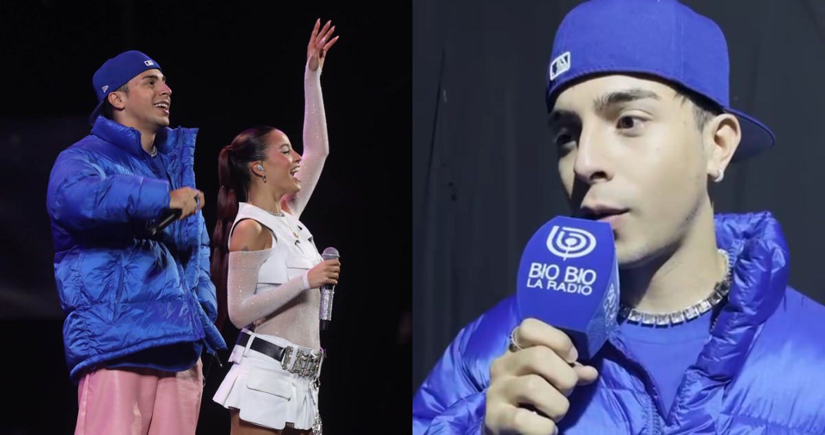 Rusherking subió a cantar con Emilia en Viña 2023: “Un momento muy lindo de mi carrera”