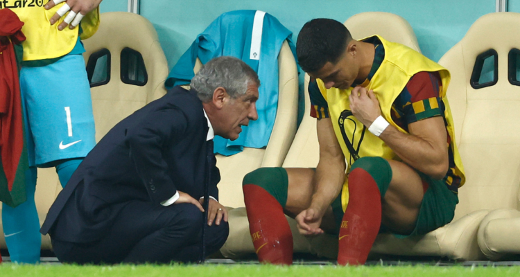 La lección de Fenando Santos a CR7.