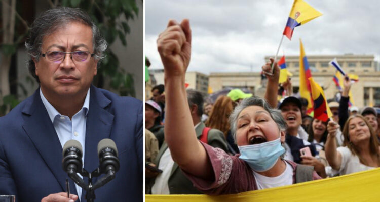 Se intensifican protestas en Colombia en rechazo de reformas que impulsa Gustavo Petro