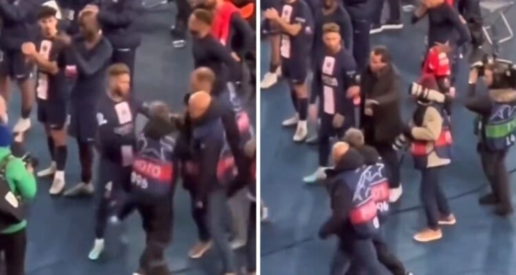 Sergio Ramos perdió la paciencia con un fotógrafo tras la derrota del PSG en Champions League.