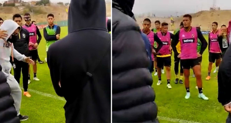 Caos generó el ingreso de encapuchados al entrenamiento de Coquimbo Unido.