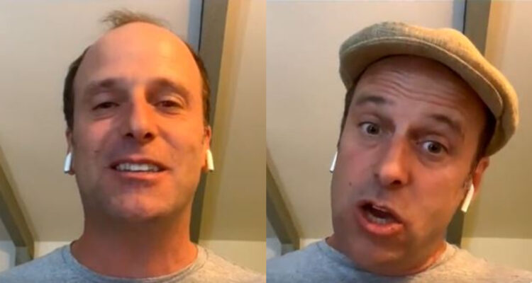 El humorista Stefan Kramer en su presentación durante el programa en vivo.