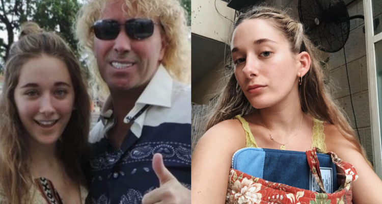 Tatiana Farkas junto a su padre Leonardo (izquierda) y en una fotografía de Instagram (derecha)