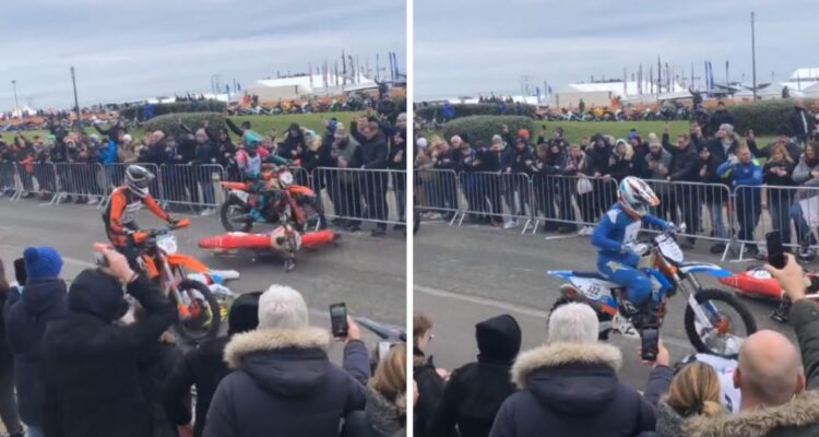 Tom Maurizi y una vergonzosa ‘avivada’ en el Enduro.