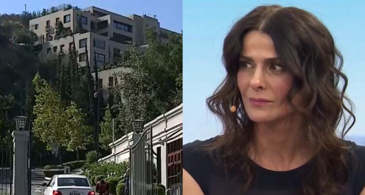 Imagenes del hogar de Tonka Tomicic. A su lado, la animadora narrando cómo vivió el allanamiento.