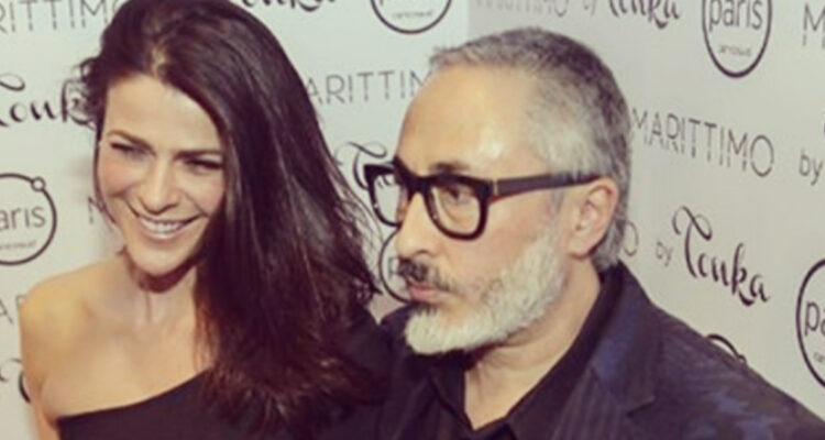 La animadora Tonka Tomicic junto a su entonces pareja Parived en un evento.