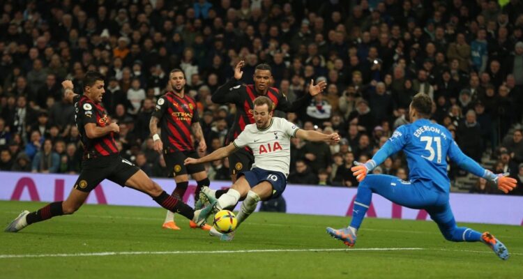 Harry Kane le dio el triunfo al Tottenham sobre Manchester City.