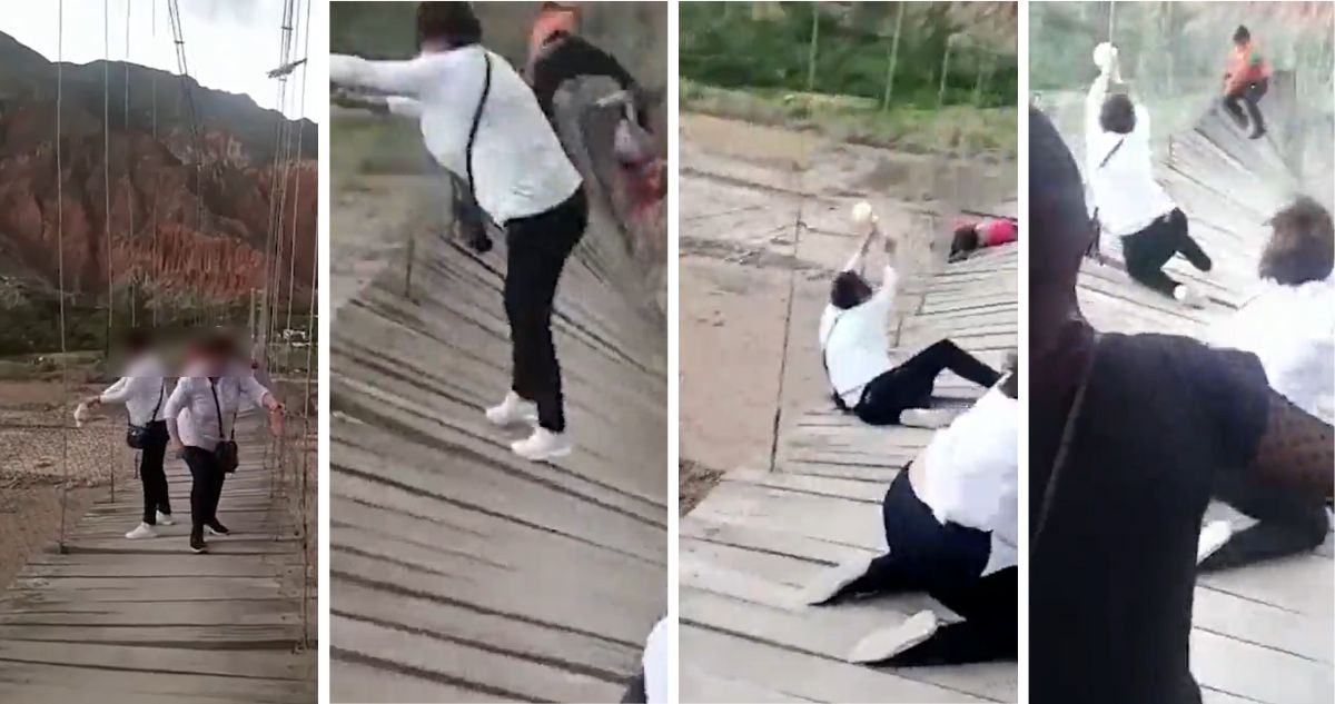 Chilena en riesgo vital tras caer de puente en Bolivia