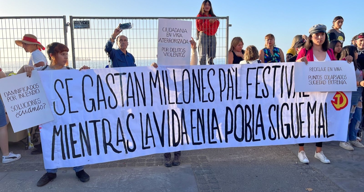 Vecinos hacen convocatoria para “rechazar” gala del Festival de Viña: “Es una ciudad que sufre”