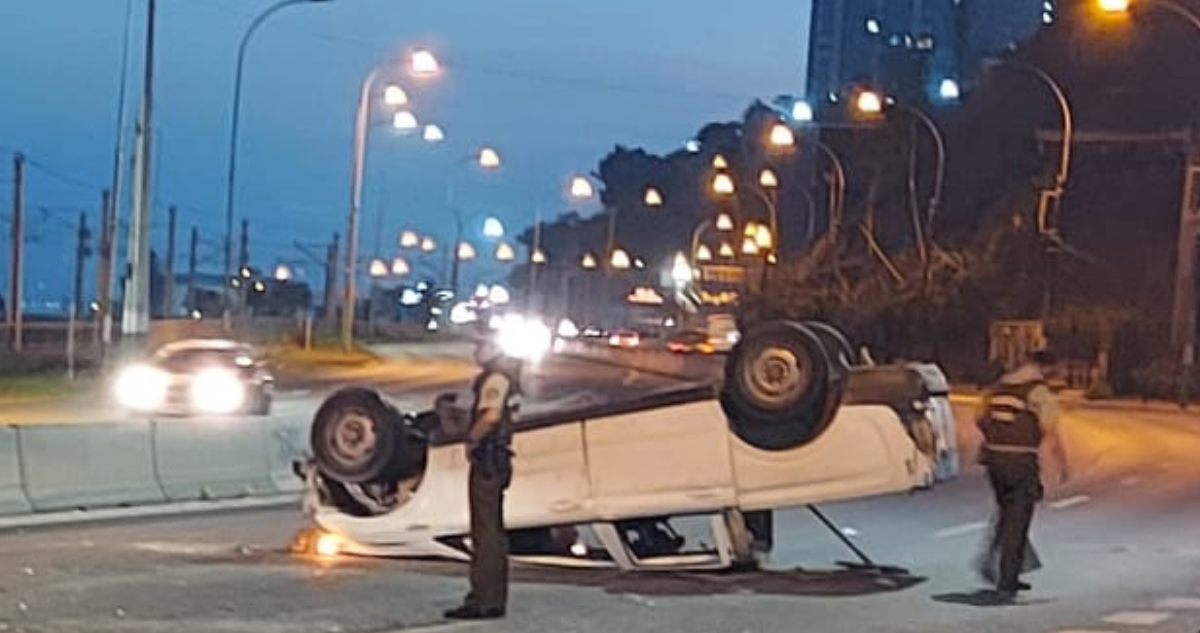 Accidente de tránsito en Valparaíso