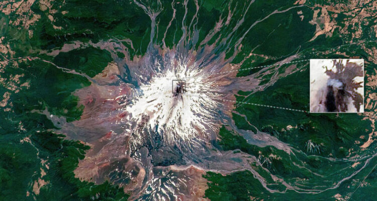 Volcán Villarrica captado por la NASA
