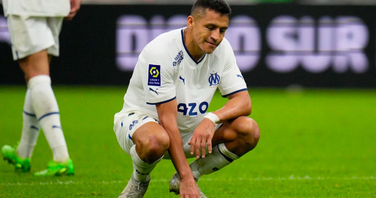 Prensa francesa fulminó a Alexis Sánchez tras eliminación del Marsella