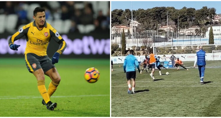 Alexis Sánchez finta Marsella Arsenal