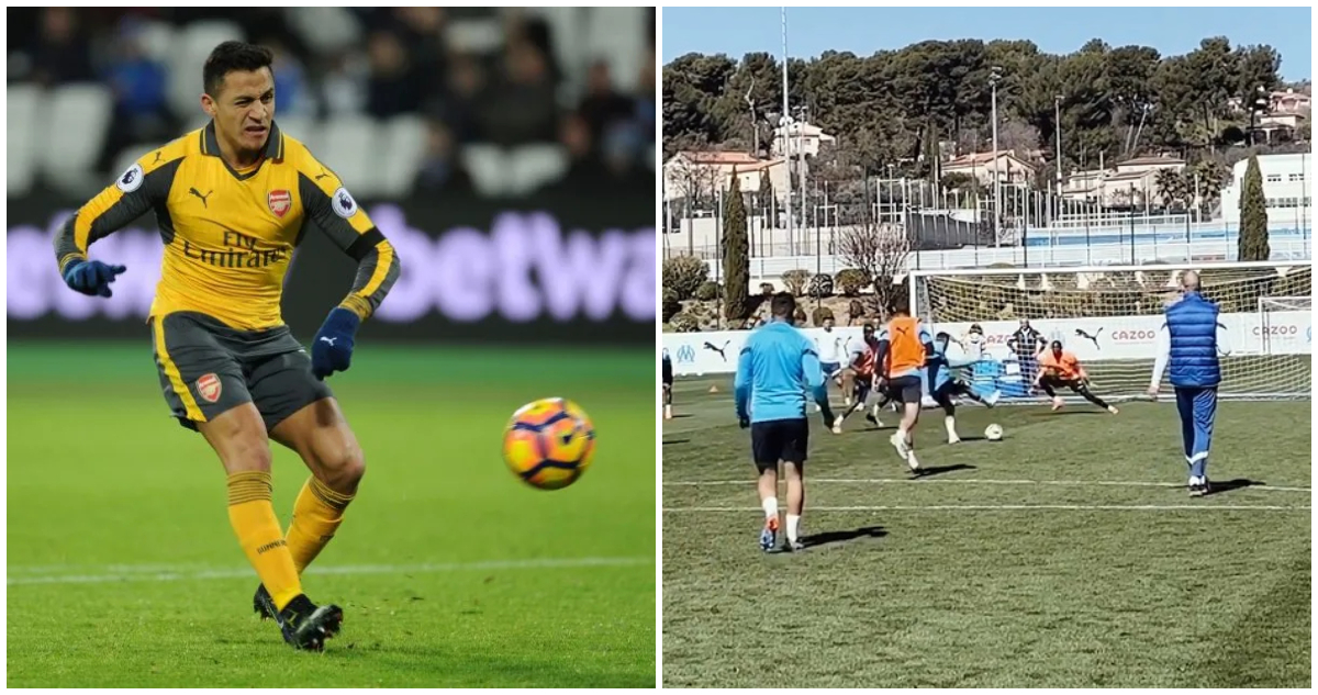 Alexis Sánchez finta Marsella Arsenal