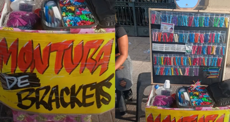 “Montura de brackets por $12 mil”: ambulante ofrece servicio dental en pleno Estación Central