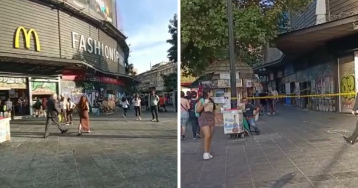 Apuñalan a persona en plena Alameda con Santa Rosa