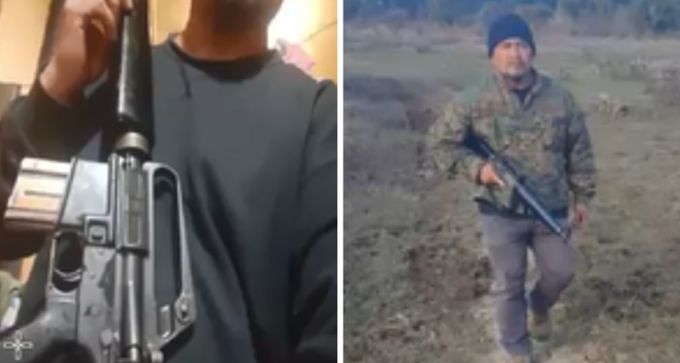 Posando con armas y chaleco antibalas: revelan imágenes del celular de líder de la CAM, Héctor Llaitul