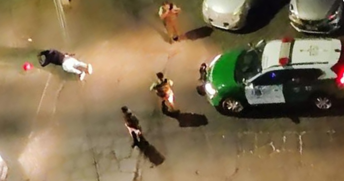 Procedimiento policial por asesinado de delincuente en Quinta Normal