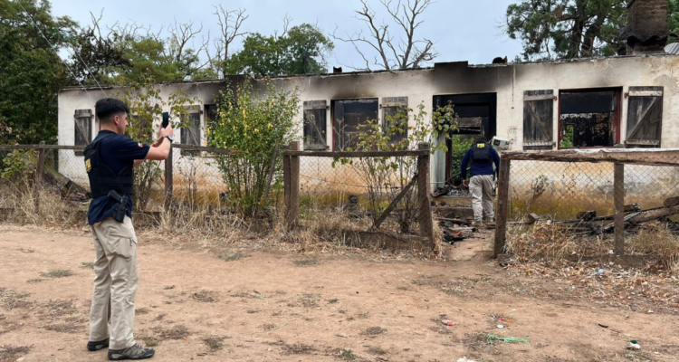 ataque incendiario Los Sauces