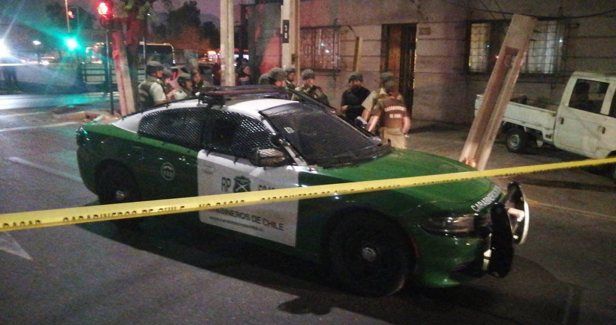 Tres detenidos deja persecución y balacera con Carabineros en Quinta Normal