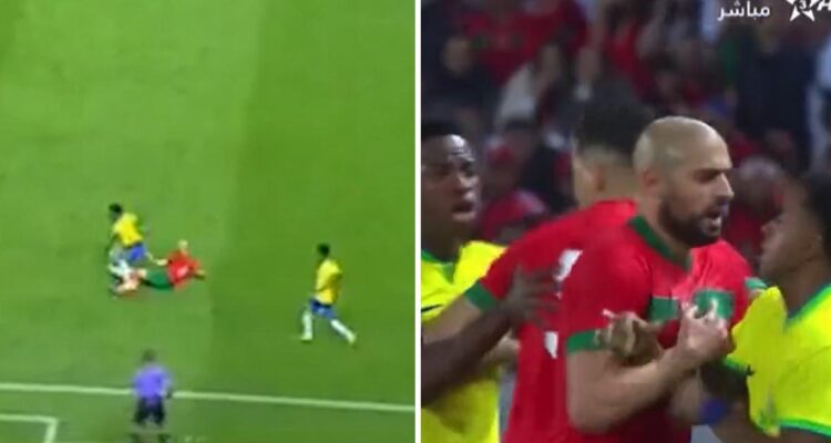 El Brasil vs Marruecos tuvo poco de amistoso.