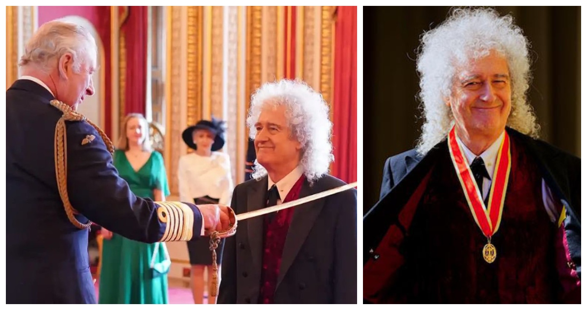 Brian May, guitarrista de Queen, recibe título de “sir” de parte del Rey Carlos III