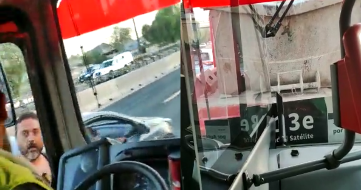 Graban a camionero chocando intencionalmente a un bus RED con pasajeros en plena Ruta 5