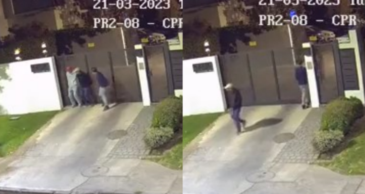 Captan modus operandi de delincuentes para entrar a casa en Las Condes