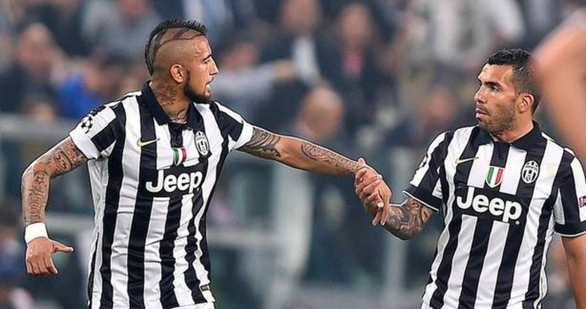 Carlos Tevez incluyó a Arturo Vidal en el once ideal de sus compañeros