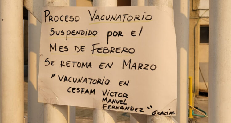 Cierre vacunación cesfam Concepción