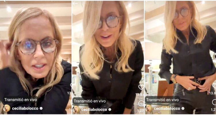 Cecilia Bolocco en su live