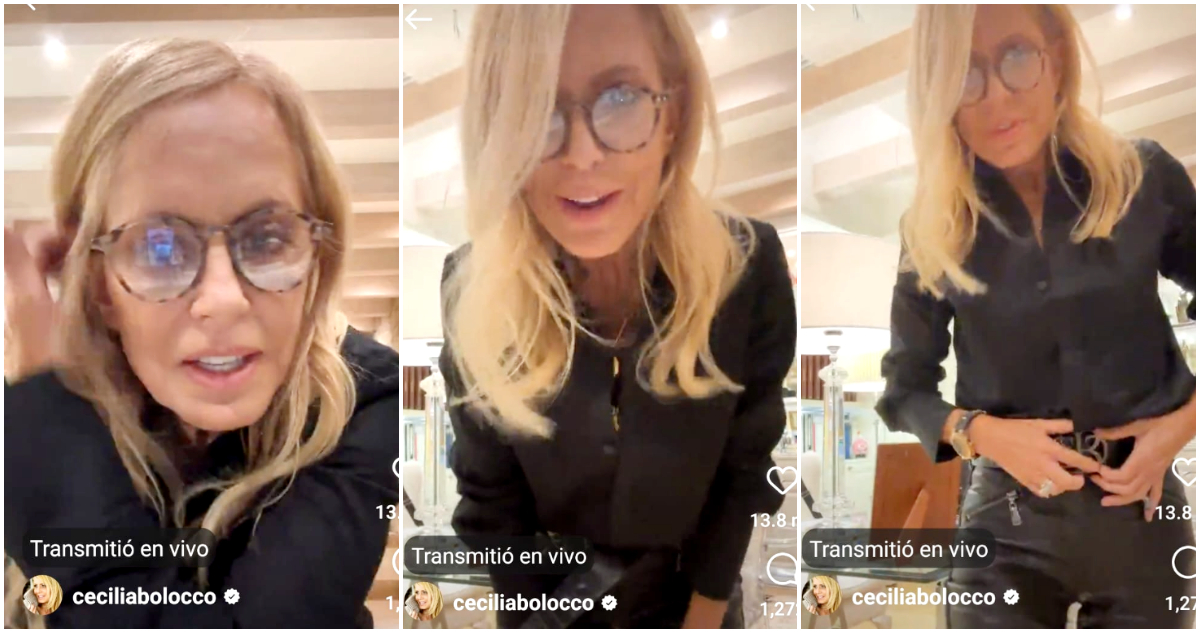 Cecilia Bolocco en su live