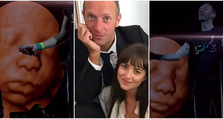 Chris Martin y Dakota Johnson