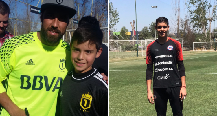 Claudio Bravo y la potente arenga para un joven hincha que ya llegó a las inferiores de la selección nacional.