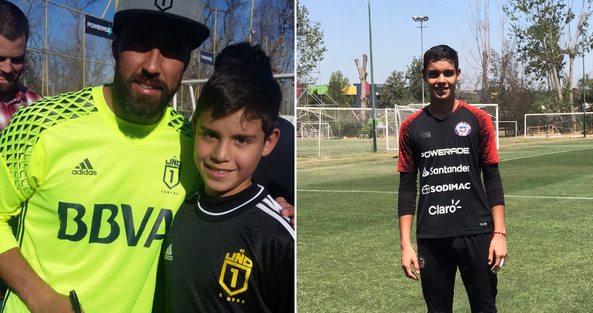 Claudio Bravo y la potente arenga para un joven hincha que ya llegó a las inferiores de la selección nacional.