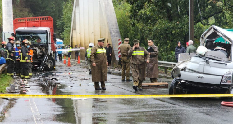 conductor muere tras colisión en Valdivia