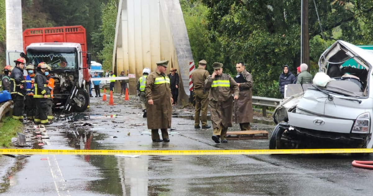 conductor muere tras colisión en Valdivia