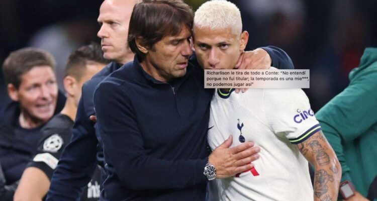 Conte le dio con todo a Richarlison tras durísima crítica del brasileño