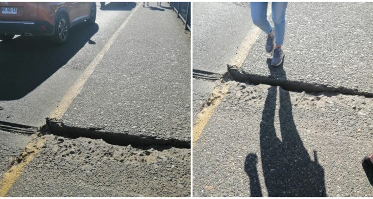 Daños en puente Pedro de Valdivia