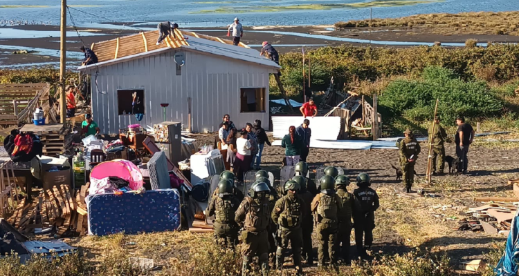 Desalojan toma en Lenga personas estaban instaladas en pleno Santuario de la Naturaleza