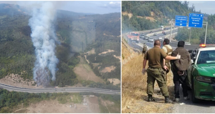 Detenido acusado de iniciar incendio forestal
