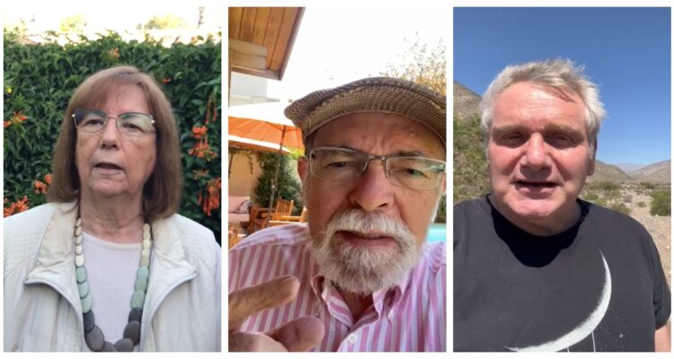 María Teresa Ruiz, José Maza y Mario Hamuy en el día de la Astronomía.